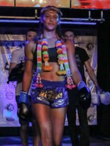 Julia Hopkins Muay Thai boxing trainers